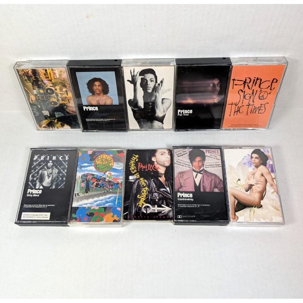 Prince and the Revolution Vintage Cassette Lot of 10 Tested Working